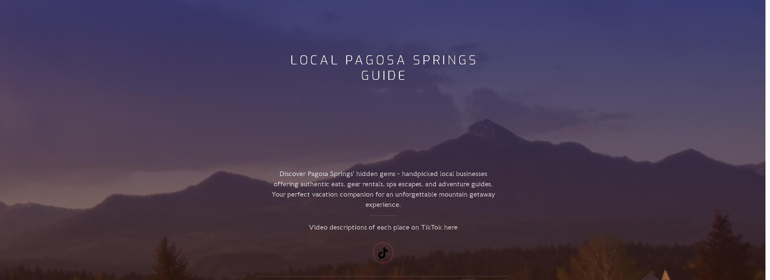 Get discovered through our local visitor guide website